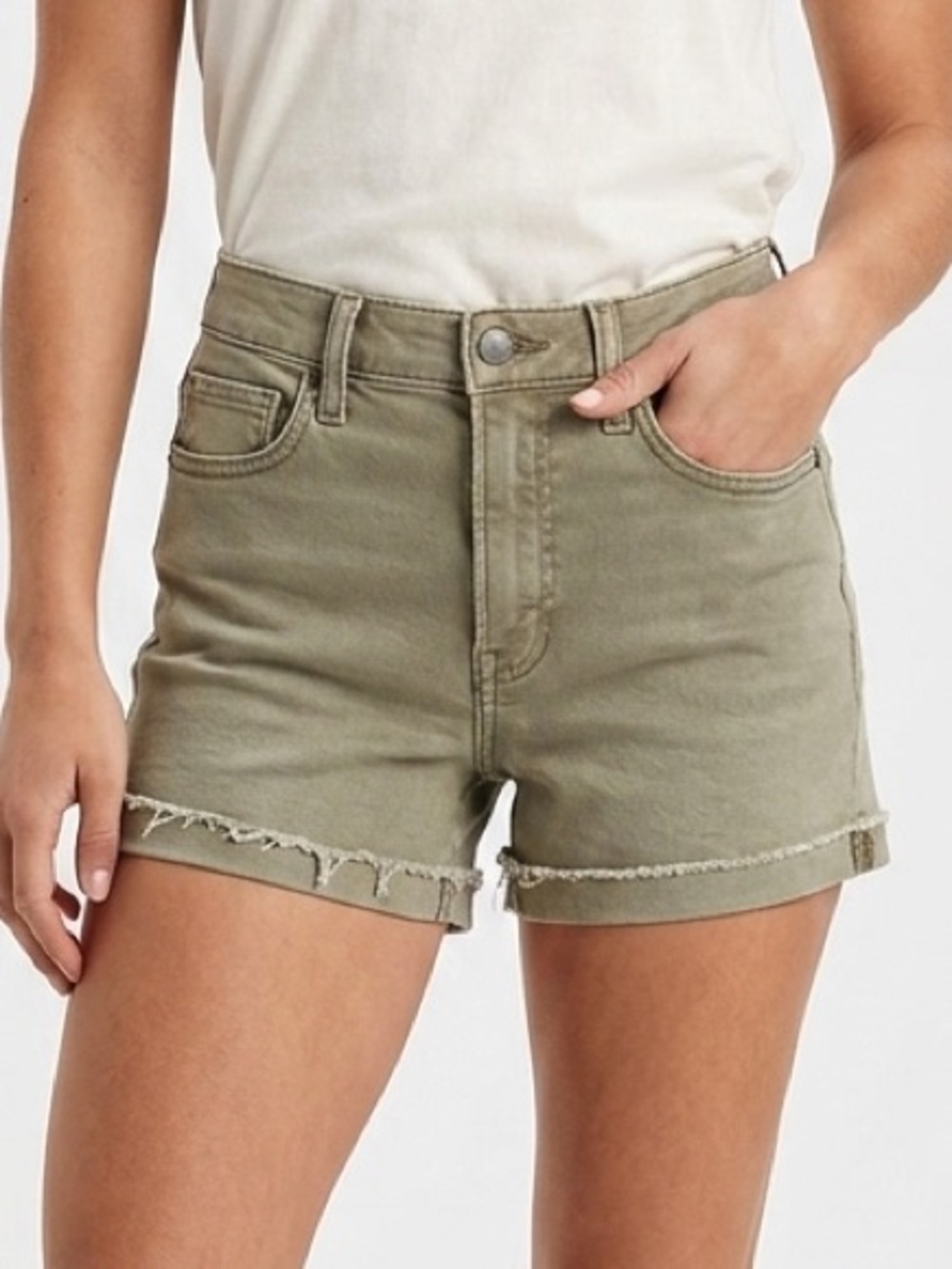 American Eagle Hi-rise Shortie - Army Green